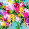 Abstract Flowers paint by number