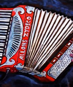 Accordian Music paint by number