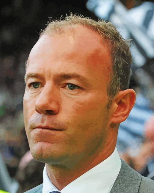 Alan Shearer Footballer paint by number