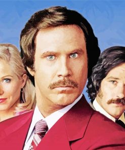 The Legend Of Ron Burgundy Movie paint by number