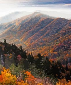 Appalachian Mountains paint by number