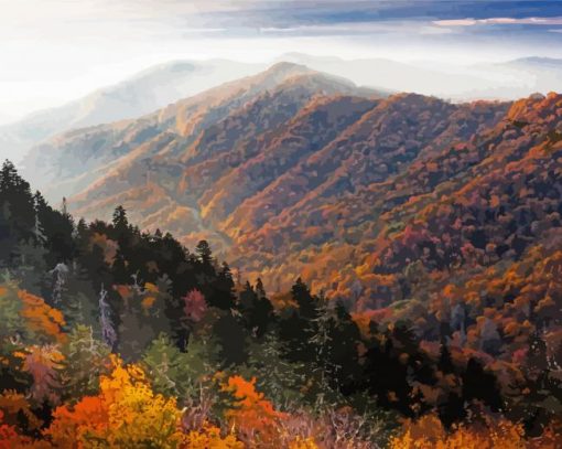 Appalachian Mountains paint by number