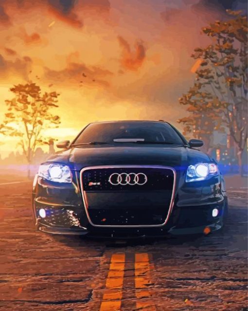 Audi A4 Car paint by number
