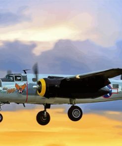 B25 Mitchell Sunset paint by number