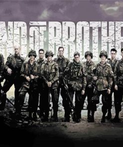 Band Of Brothers Movie Poster paint by number