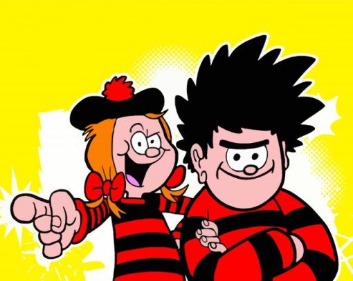 Beano Characters paint by number