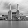 Black And White Battersea Station paint by number