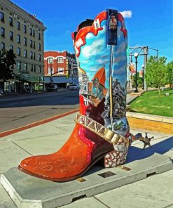 Cheyenne Big Boot paint by number