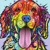 Colorful Dog paint by number