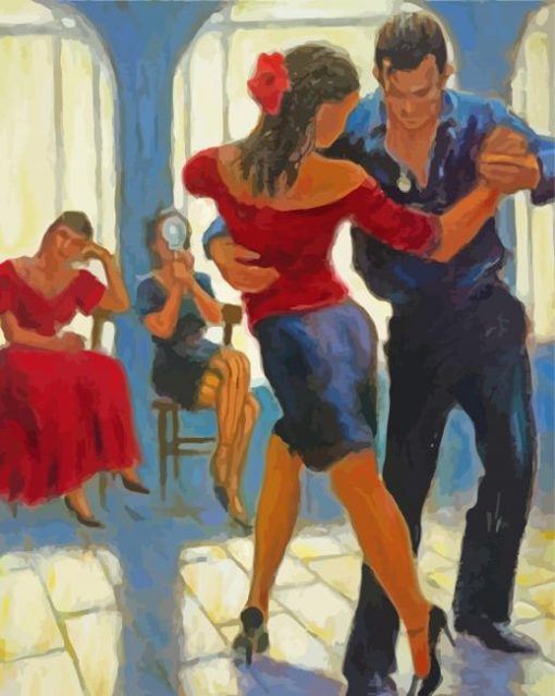 Cuba Salsa Dancers paint by number