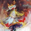 Dancing Indian Woman paint by number