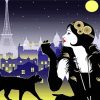 Deco Woman And Cat paint by number