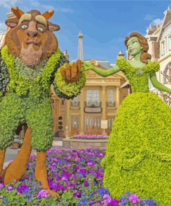 Disney Garden Flower Show paint by number