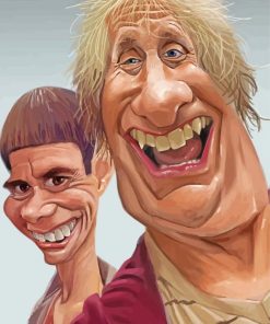 Dumb And Dumber Caricature paint by number