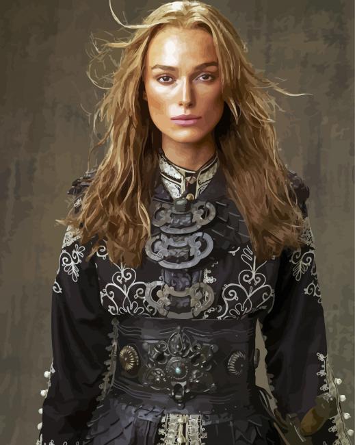Elizabeth Swann paint by number