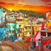 Favela Brazil paint by number