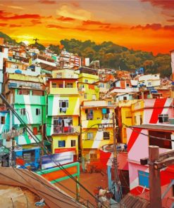 Favela Brazil paint by number