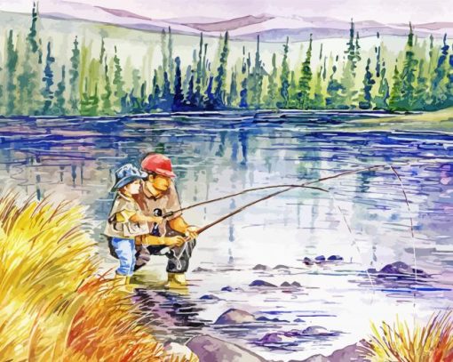 Fly Fishing paint by number