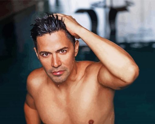 Jay Hernandez Actor paint by number