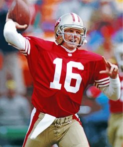 Joe Montana paint by number