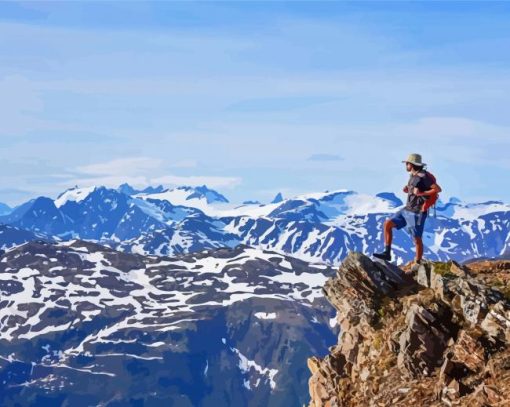 Koller Summit Mount Juneau paint by number