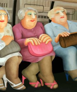 Ladies In Bus By Beryl Cook paint by number