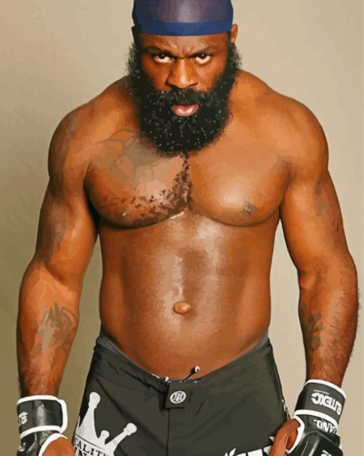 MMA Kimbo Slice paint by number