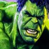 Mad Hulk Ragnarok paint by number