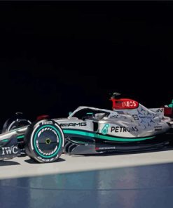 Mercedes F1 Race Car paint by number