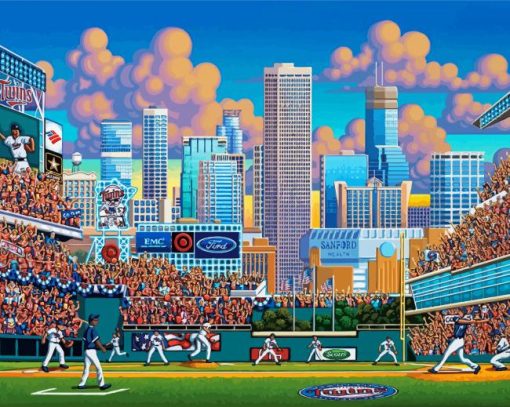 Minnesota Twins Match paint by number