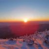 Mount Major Sunrise paint by number