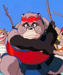 Pom Poko Characters paint by number