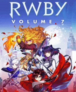 Rwby Anime Poster paint by number