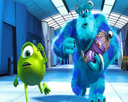 Sully And Mike paint by number