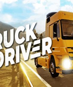 Truck Driver paint by number