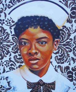 Vintage African American Nurse paint by number