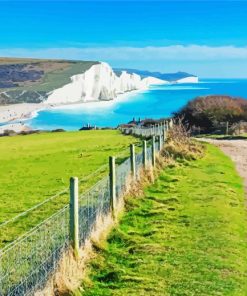 England White Cliffs Of Dover paint by number