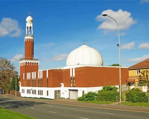 Birmingham Central Mosque paint by number