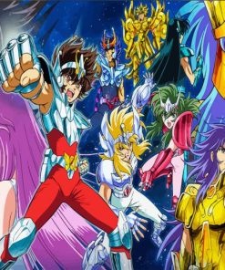 Aesthetic Saint Seiya Anime paint by number