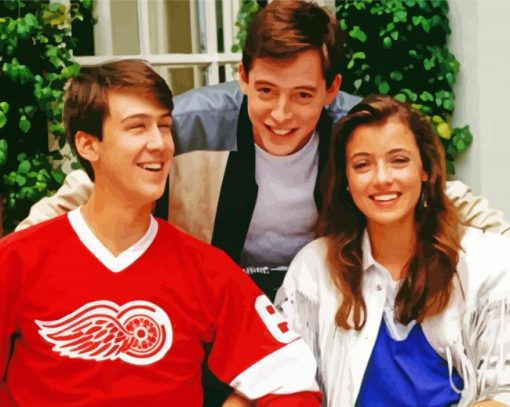 Aesthetic Ferris Bueller Characters paint by number