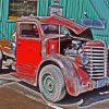 Red Rat Rod paint by number