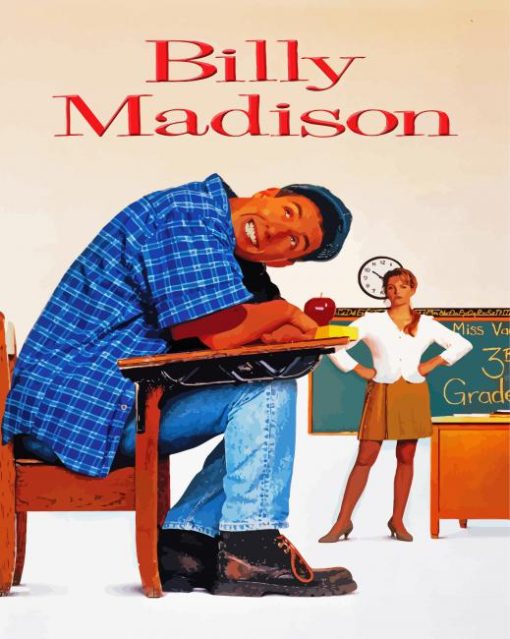 Billy Madison Poster paint by number