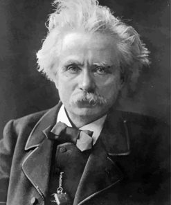 Black And White Edvard Grieg paint by number