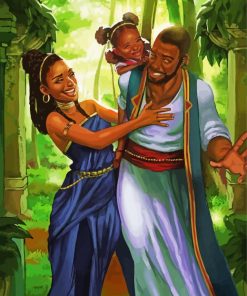 Black Family Art paint by number