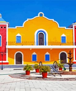 Colorful Hacienda paint by number