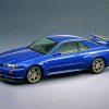 Blue Skyline Car Diamond Painting