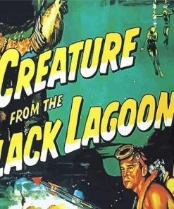 Creature From Black Lagoon Poster paint by number