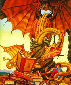 Dragon Book paint by number