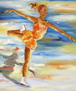 Figure Skater Girl paint by number