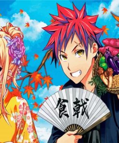 Food Wars Erina And Soma Yukihira paint by number